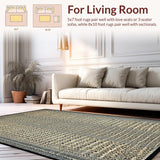Ultra Soft Area Rug, Non Slip, Stain Resistant, Washable Area Rugs for Living Room, Bedroom, Luxurious Ivory Animal Texture(Beige)