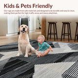 Rustic Contemporary Checkerboard Style(Black)