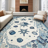 Contemporary Abstract Seaside Lines(White)