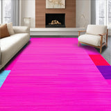 Ultra Soft Area Rug, Non Slip, Stain Resistant, Washable Area Rugs for Living Room, Bedroom, Joyful Multicolored Nature-Inspired Design(Pink)