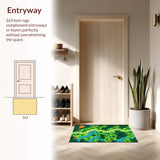 Whimsical Dino Adventure Landscape(Green)