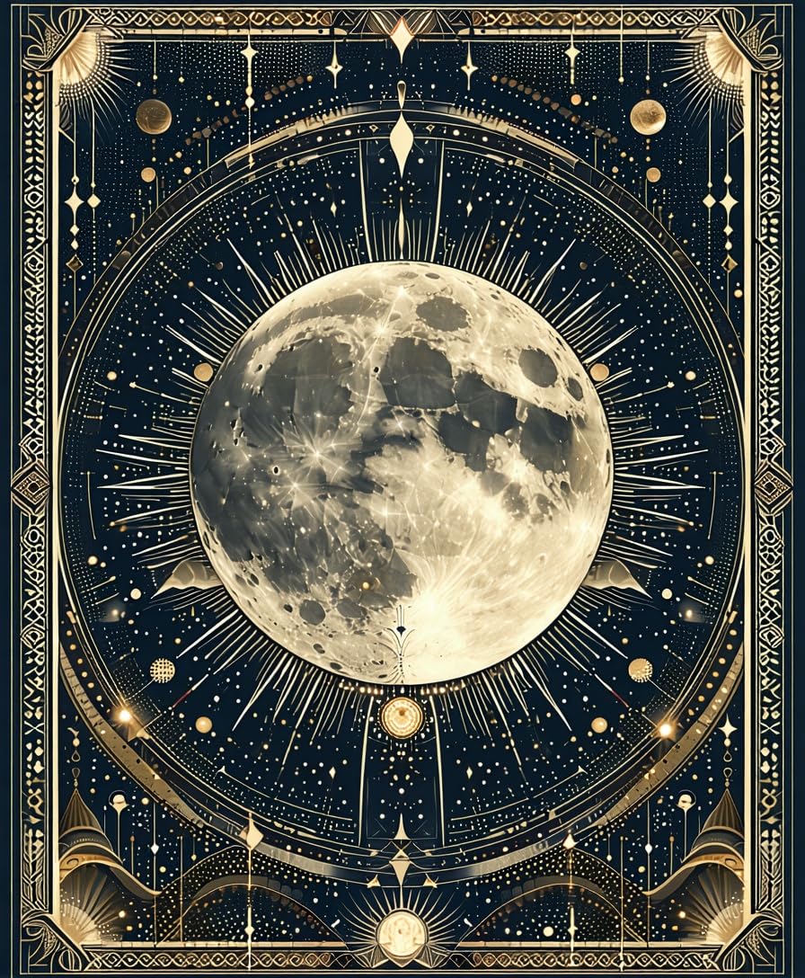 Vibrant Esoteric Cosmic Pattern Rug – ODIKA