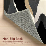 Black and Beige Abstract for Indoor Patios(Beige)