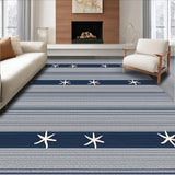 Ultra Soft Area Rug, Non Slip, Stain Resistant, Washable Area Rugs for Living Room, Bedroom, Artistic Coastal Inspired Textural Blend(Blue)