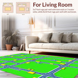 Vibrant Cityscape Playful Mosaic(Green)