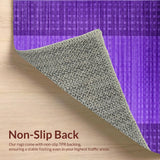 Ultra Soft Area Rug, Non Slip, Stain Resistant, Washable Area Rugs for Living Room, Bedroom, Trendy Soft Modern Viscosity(Purple)