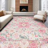 Vibrant Green Leafy Motif(Ivory)