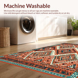 Artful Geometric Rustic Fusion(Red)