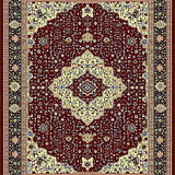 Classic Maroon Medallion Flourish(Red)