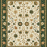 Classic Elegant Leafy Symmetrical Design(Ivory)