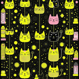 Delightful Child Friendly Cat Imagery(Black)