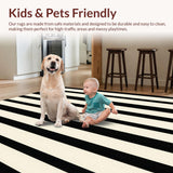 Contemporary Monochrome Striped Aesthetic(Black)