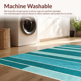 Ultra Soft Area Rug, Non Slip, Stain Resistant, Washable Area Rugs for Living Room, Bedroom, Waterproof Outdoor Camping RV Beach Mat(Blue)