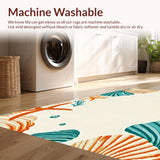 Ultra Soft Area Rug, Non Slip, Stain Resistant, Washable Area Rugs for Living Room, Bedroom, Serene Coastal Inspired Aesthetic(Beige)