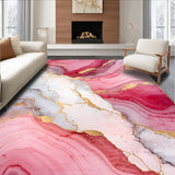 Lively Gold Infused Marble Design(Red)