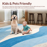 Chic Coastal Inspired Abstract Motif(Blue)