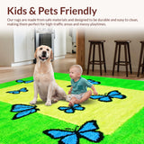 Lively Artistic Butterfly Swirl Composition(Green)