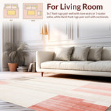 Beige Accent Area Pink Echoes Contemporary Style(Beige)
