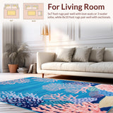 Chic Coral Symmetrical Craftsmanship(Blue)