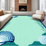 Ultra Soft Area Rug, Non Slip, Stain Resistant, Washable Area Rugs for Living Room, Bedroom, Tranquil Blue Ombre Texture(Blue)