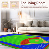 Bold Striking Baseball Graphic Design(Blue)