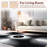 Contemporary Optical Illusion Motif(Black)