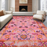Dynamic Floral Whirlwind Motif(Pink)