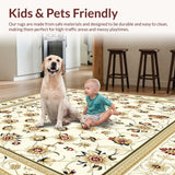 Ultra Soft Area Rug, Non Slip, Stain Resistant, Washable Area Rugs for Living Room, Bedroom, Beige Fuzzy Plush Runner(Beige)
