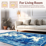 Cozy Vintage Blue Patterned Elegance(Blue)