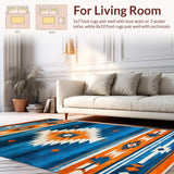 Colorful Southwestern Geometric Fusion(Blue)