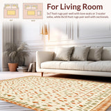 Subtle Earthy Kids with Geometric Spotted and Forest Shapes(Beige)