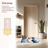 Chic Modern Artistic Stripe Design(Blue)