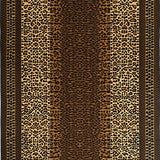 Ultra Soft Area Rug, Non Slip, Stain Resistant, Washable Area Rugs for Living Room, Bedroom, Chic Rustic Leopard Motif(Brown)