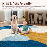 Ultra Soft Area Rug, Non Slip, Stain Resistant, Washable Area Rugs for Living Room, Bedroom, Patio Country Wynona Area(Beige)