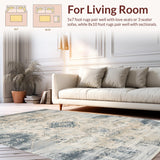 Elegant Distressed Striped Design(Beige)
