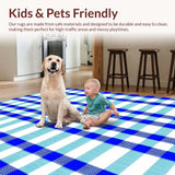 Minimalist Blue Tartan Style(Blue)