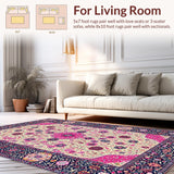 Ultra Soft Area Rug, Non Slip, Stain Resistant, Washable Area Rugs for Living Room, Bedroom, Abstract Modern Color Palette(Beige)