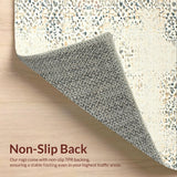 Ultra Soft Area Rug, Non Slip, Stain Resistant, Washable Area Rugs for Living Room, Bedroom, Cozy Textured Cream Shag(Beige)