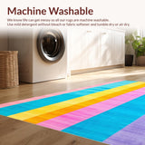 Charming Colorful Striped Visual Delight(Blue)