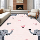 Contemporary Cozy Elephant Illustration(Pink)