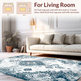 Chic Retro Medallion Aesthetic(Blue)