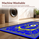 Vibrant Blue Tiled Design(Blue)