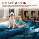 Chic Gray Tiled Motif(Blue)