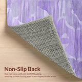 Ultra Soft Area Rug, Non Slip, Stain Resistant, Washable Area Rugs for Living Room, Bedroom, Sleek Minimalist Color Blend(Purple)