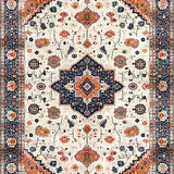 Contemporary Textured Blooms Design(White)