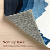 Charming Rustic Indigo Landscape Motif(Blue)