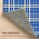 Fresh Playful Light Blue Grid Style(Blue)