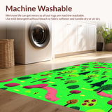 Charming Colorful Wildlife Illustration(Green)