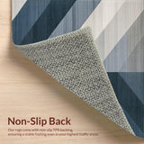 Ultra Soft Area Rug, Non Slip, Stain Resistant, Washable Area Rugs for Living Room, Bedroom, Stylish Subtle Ombre Design(Gray)