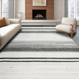 Chic Black And White Striped Front Porch Stripe Area(White)